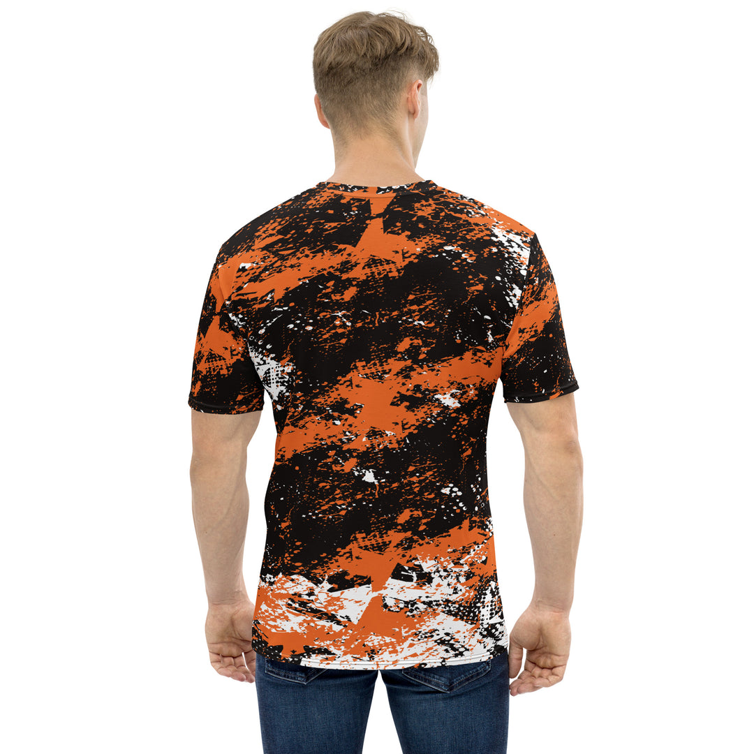 Premium Men's Jersey - Black-Orange Pitch