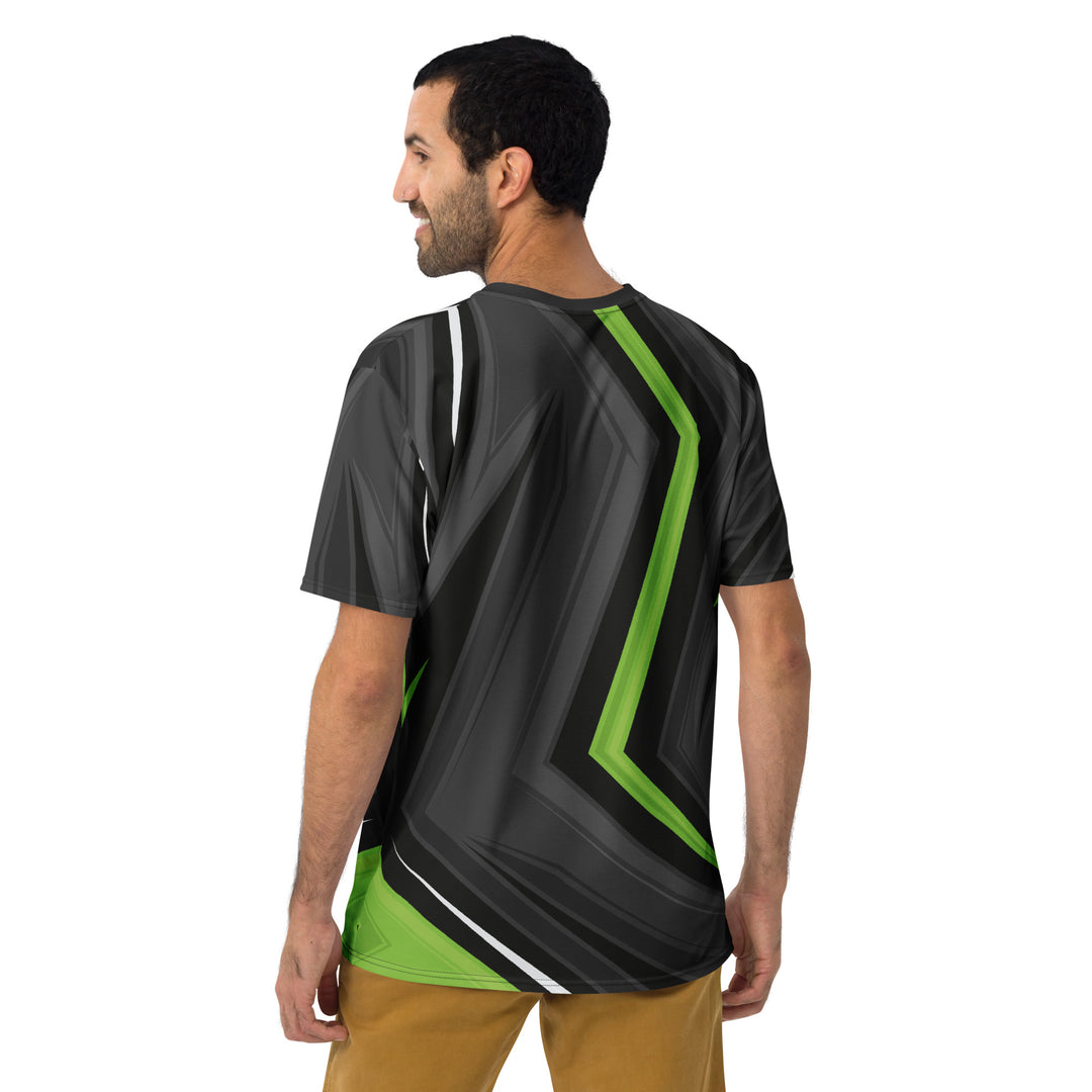 Premium Men's Jersey - Black-Green Edge