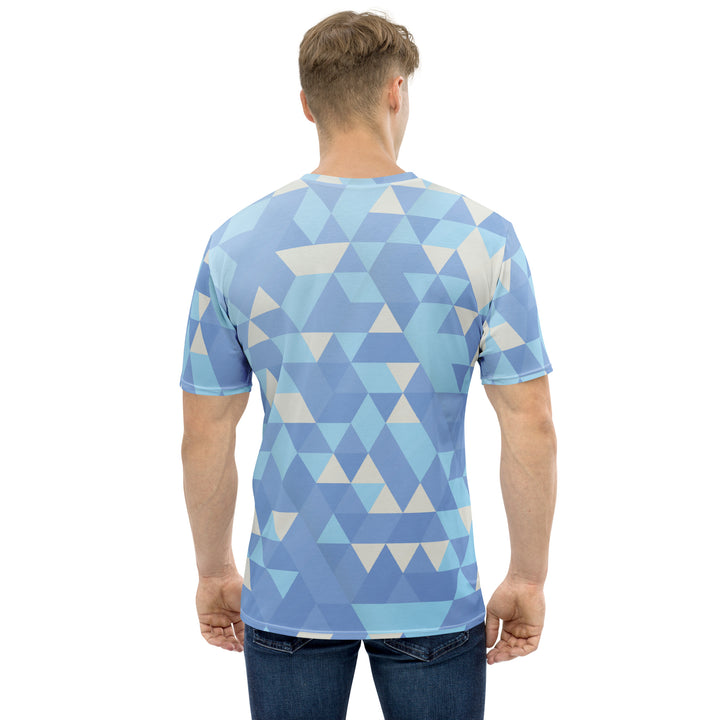 Premium Men's Jersey - Blue-White Triangle