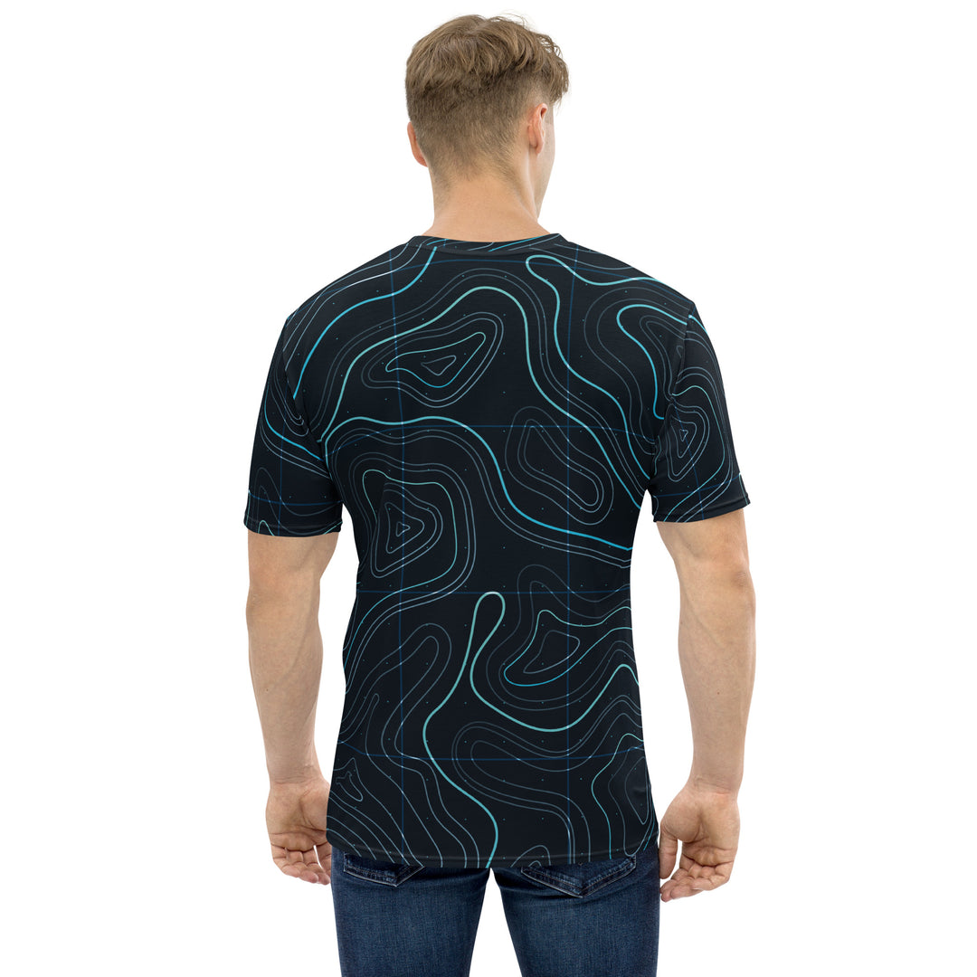 Premium Men's Jersey - Black-Blue Area