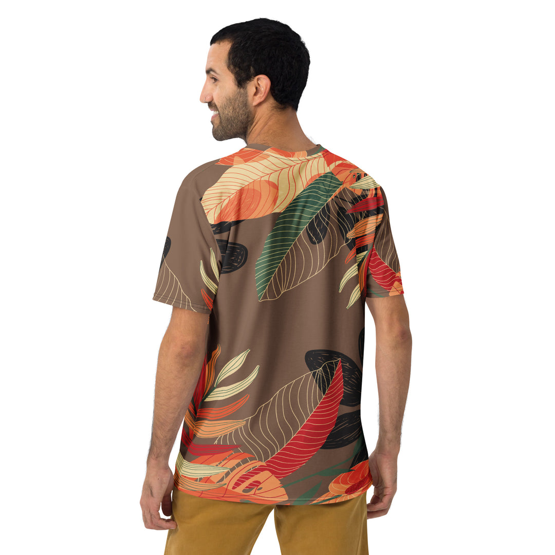 Premium Men's Jersey - Brown-Red Jungle