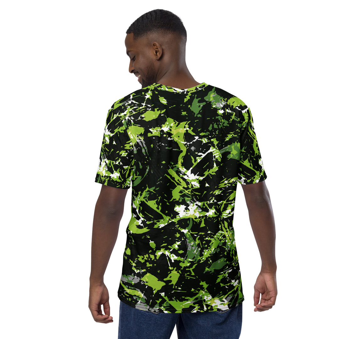 Premium Men's Jersey - Black-Green Forest