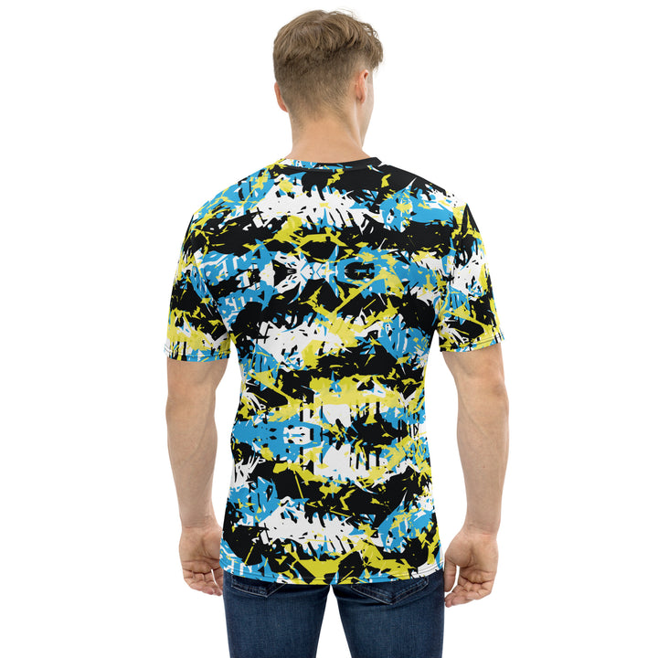 Premium Men's Jersey - Blue-Yellow Mix