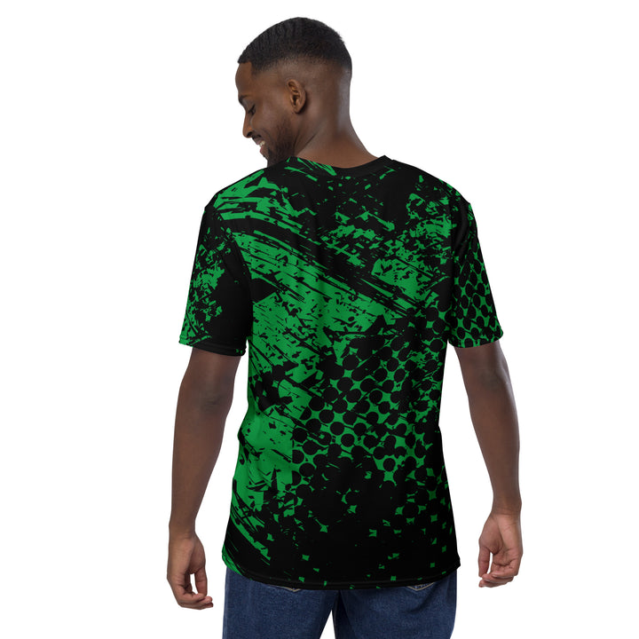 Premium Men's Jersey - Black-Green Mark