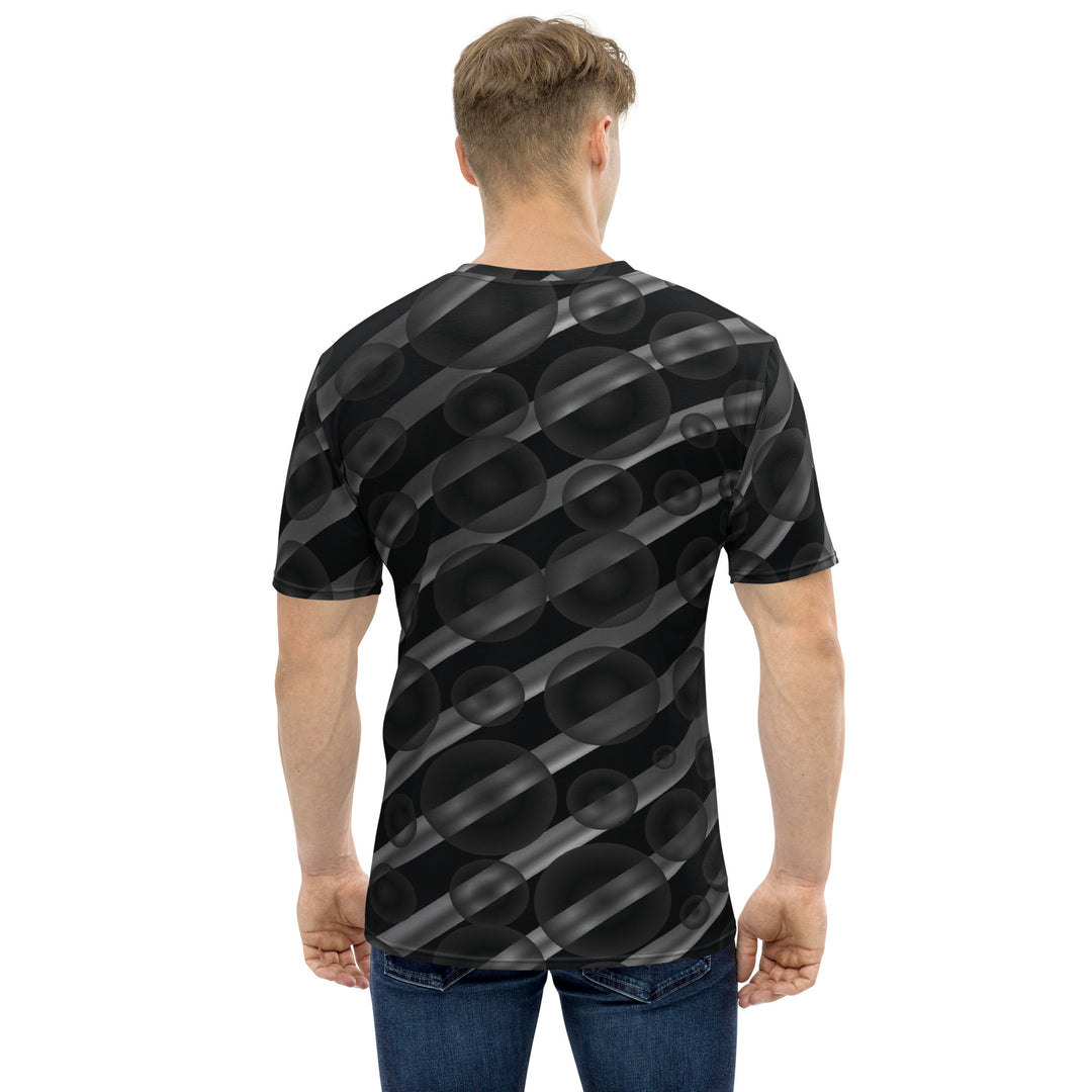 Premium Men's Jersey - Black-Grey Bubble