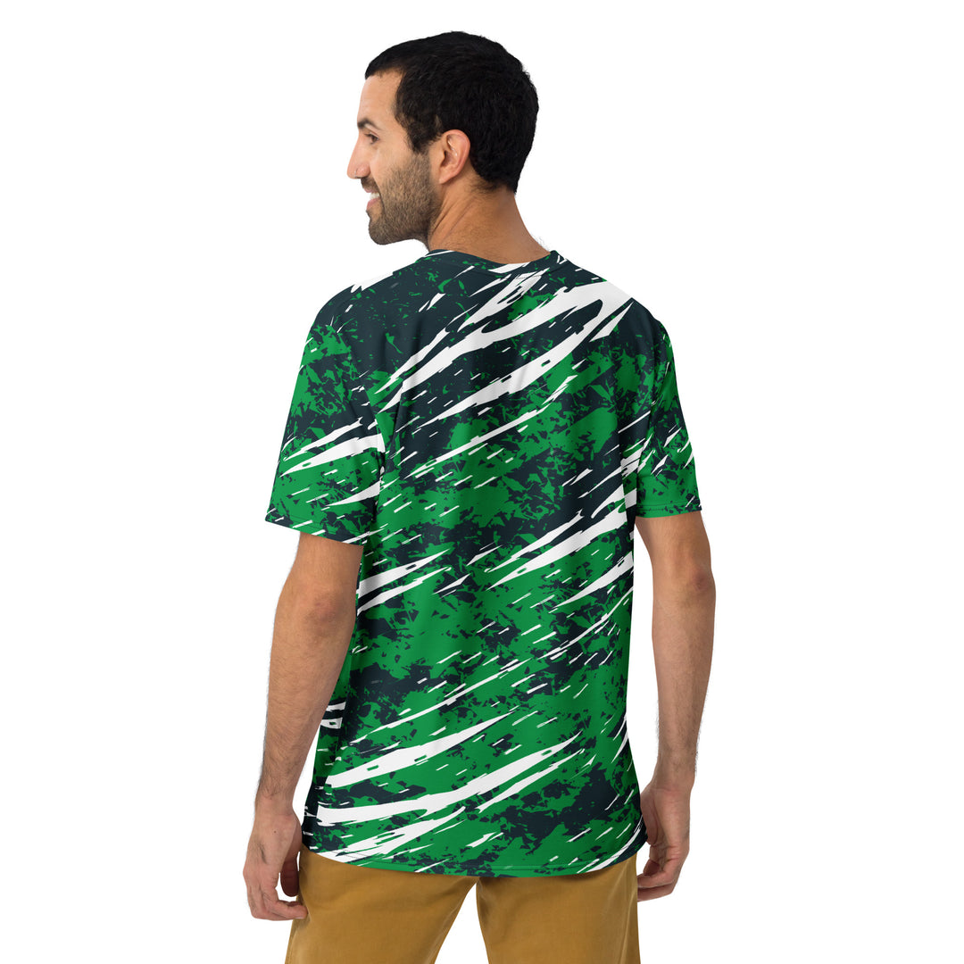 Premium Men's Jersey - Green-Black Cut