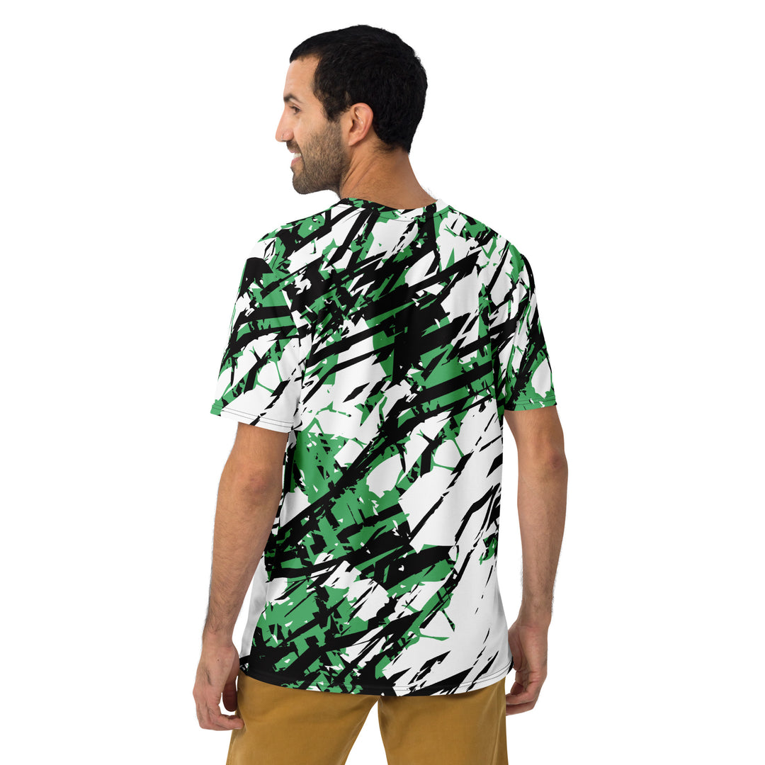 Premium Men's Jersey - White-Green Root