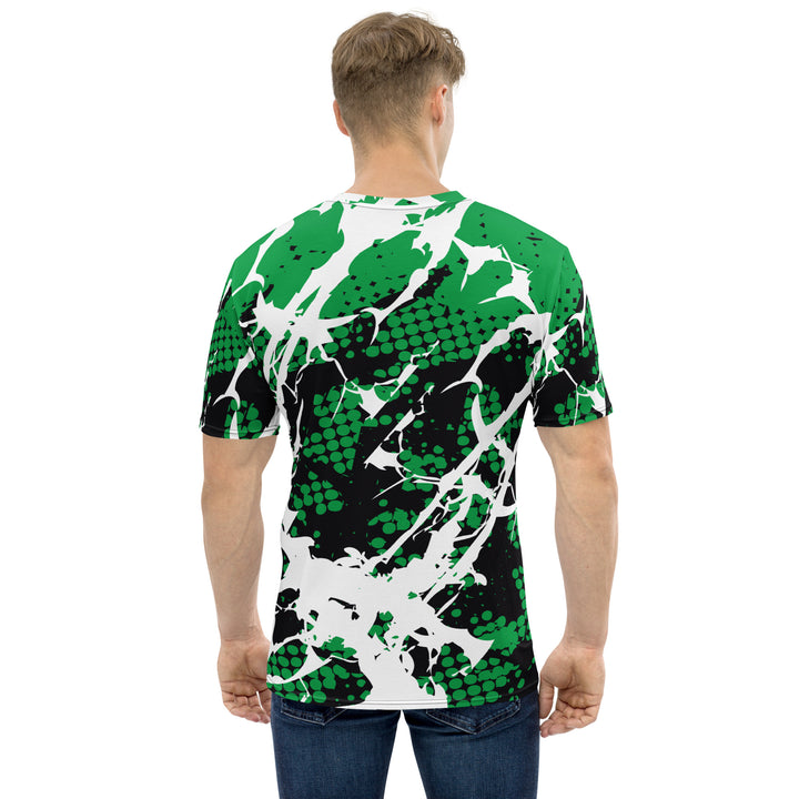 Premium Men's Jersey - Green-White Paint