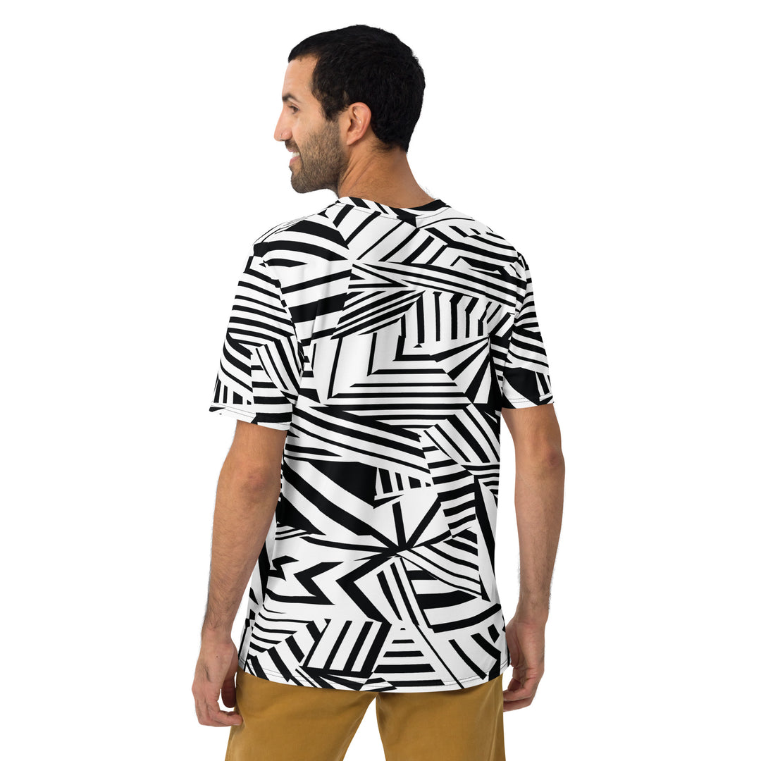 Premium Men's Jersey - Black-White Illusion