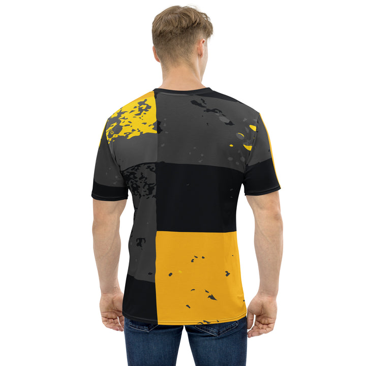 Premium Men's Jersey - Black-Yellow Frame