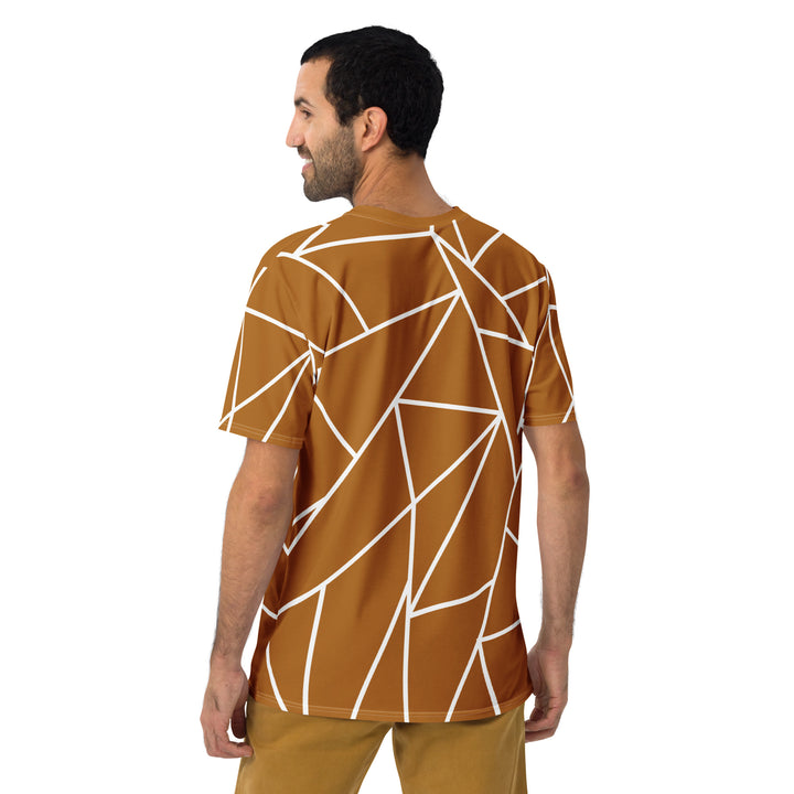 Premium Men's Jersey - Brown-White Triangle