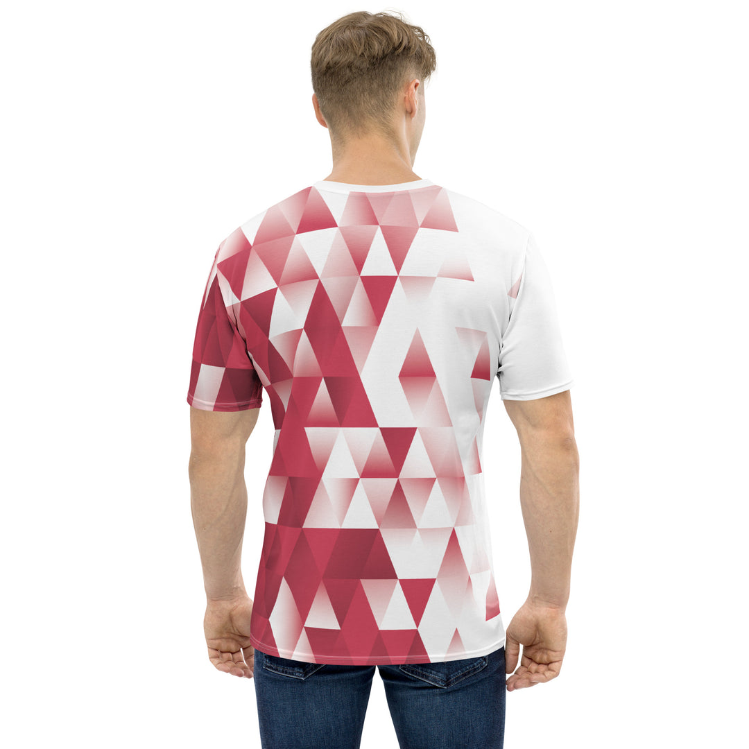 Premium Men's Jersey - White-Red Fade