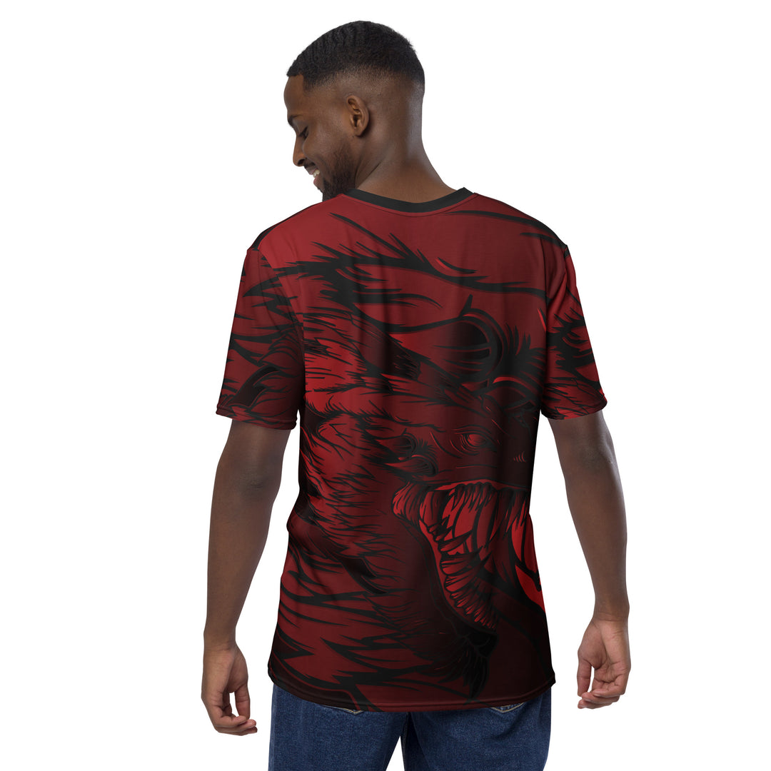 Premium Men's Jersey - Red-Black Dragon