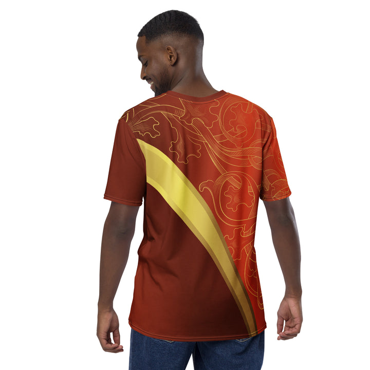 Premium Men's Jersey - Red-Yellow Elegant