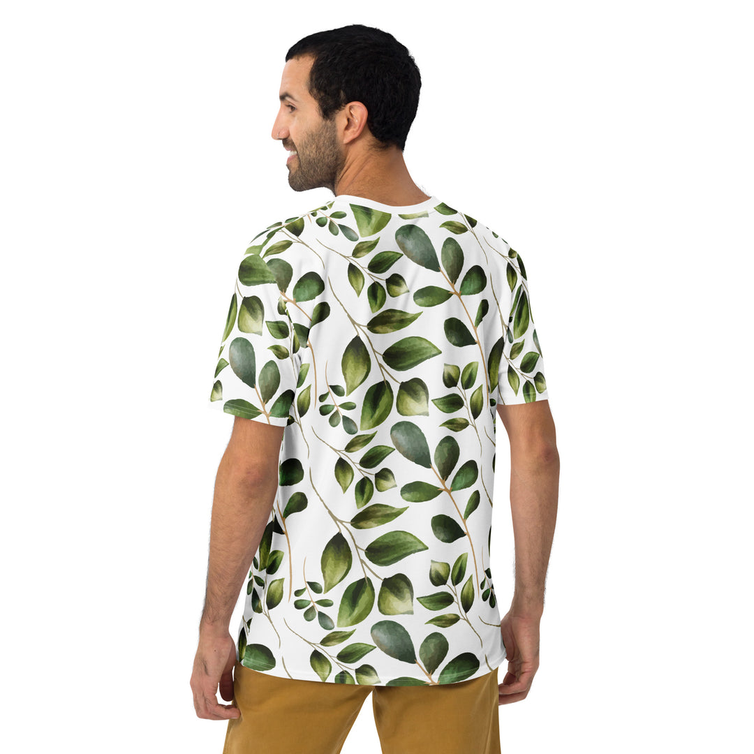 Premium Men's Jersey - White-Green Plant