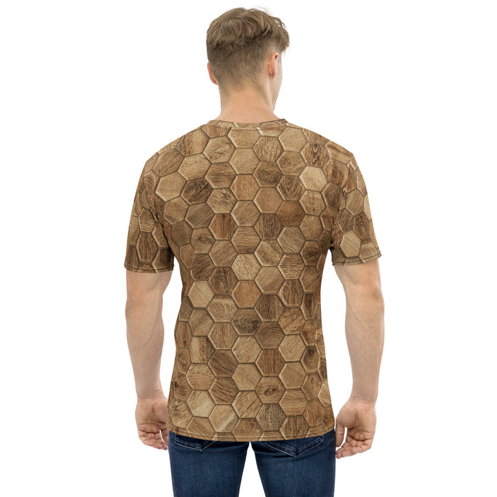 Premium Men's Jersey - Wood Hexagon