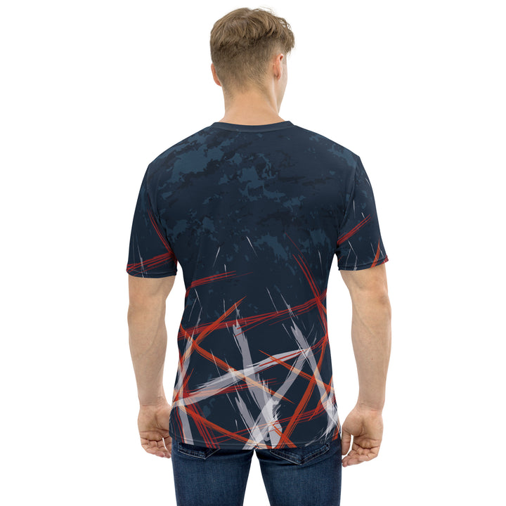 Premium Men's Jersey - Blue-Red Spike