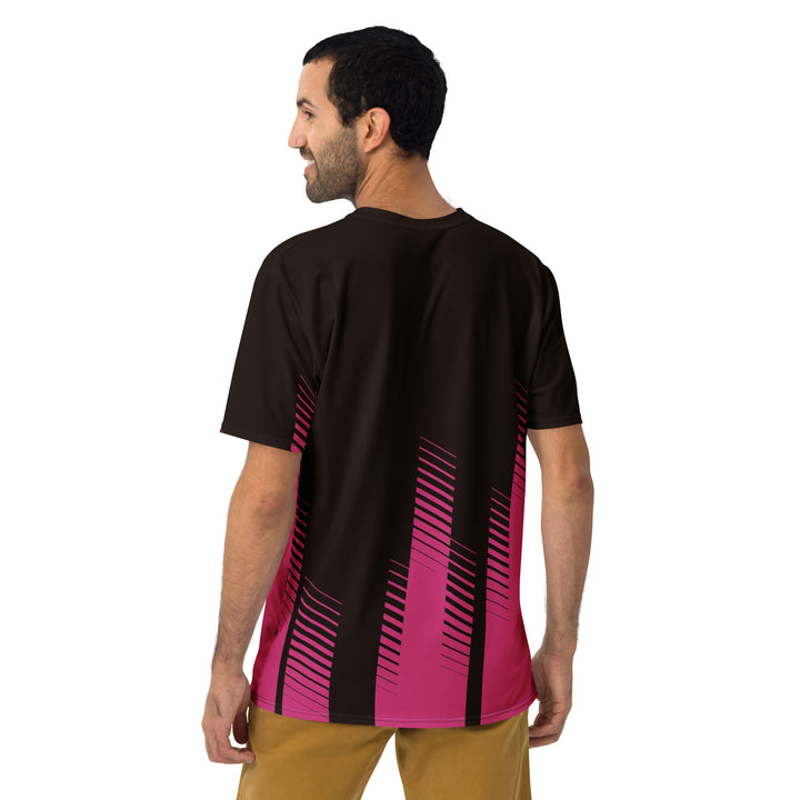 Premium Men's Jersey - Black-Pink Bar