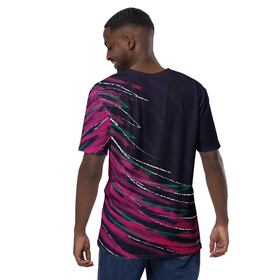 Premium Men's Jersey - Black-Pink Brush