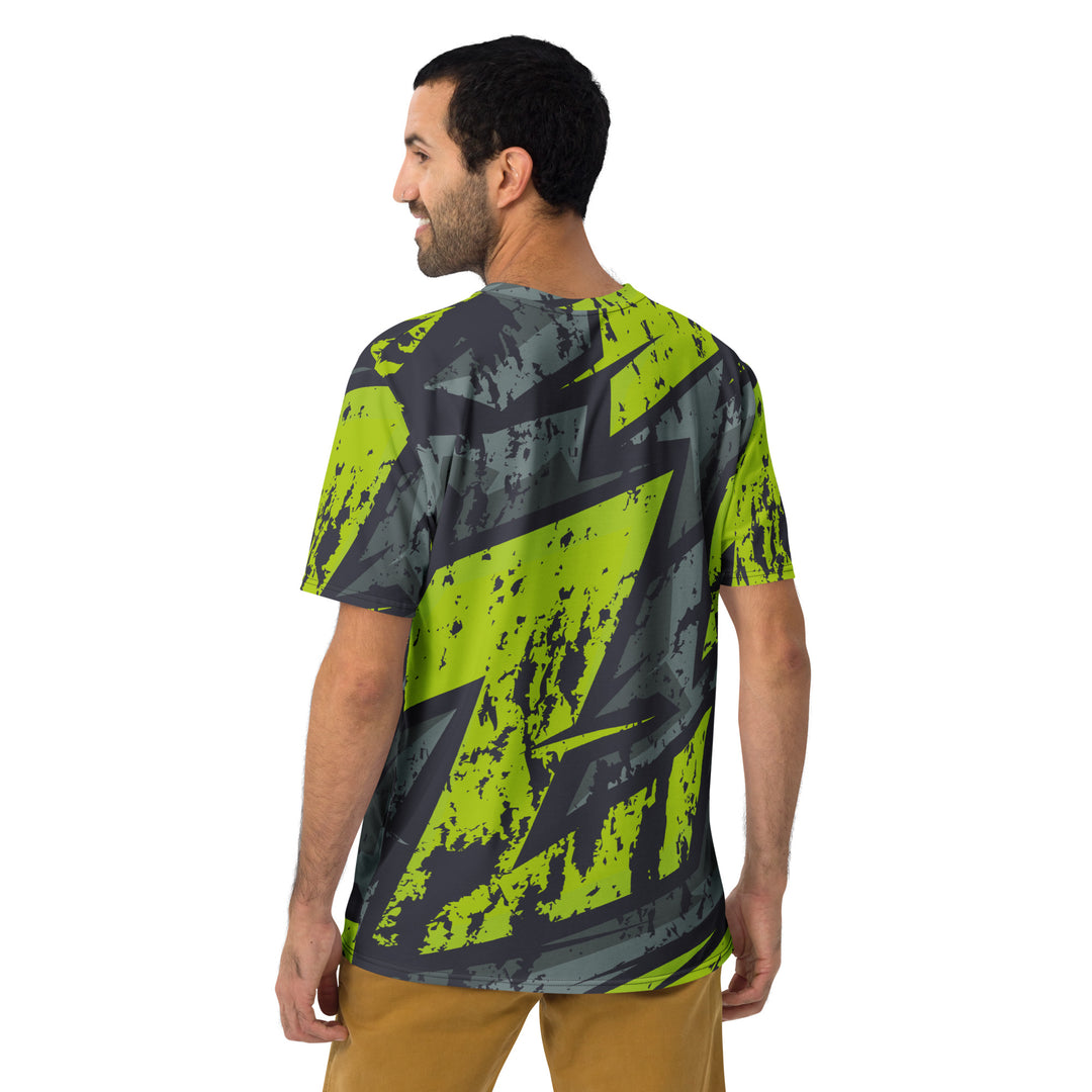 Premium Men's Jersey - Green-Black Graffiti