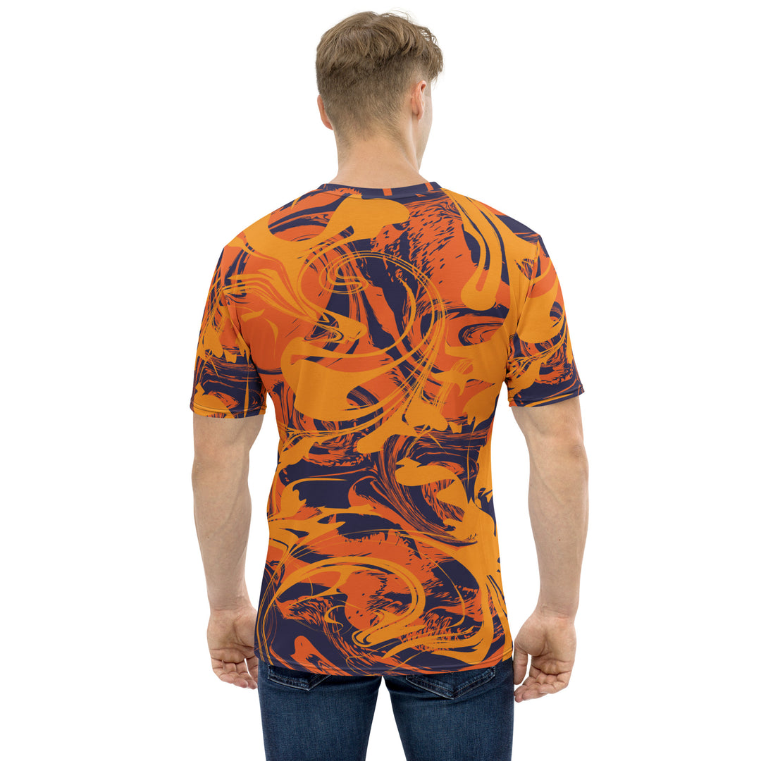 Premium Men's Jersey - Orange-Purple Dye