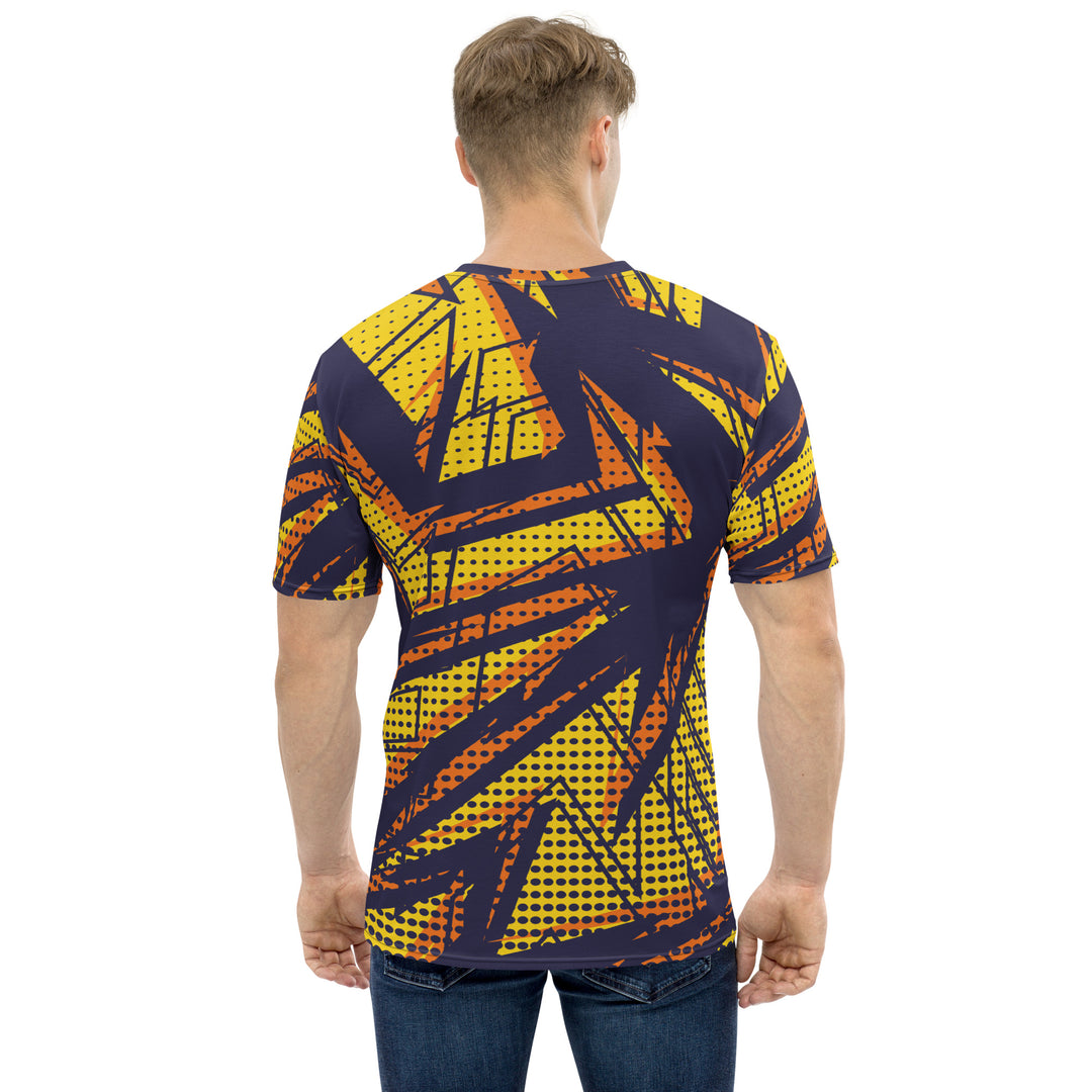 Premium Men's Jersey - Purple-Orange Graffiti