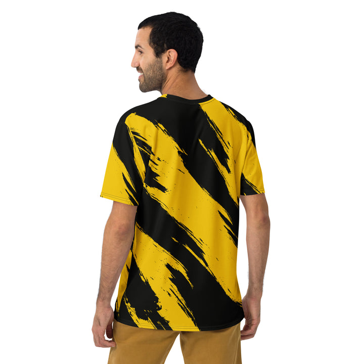 Premium Men's Jersey - Yellow-Black Brush