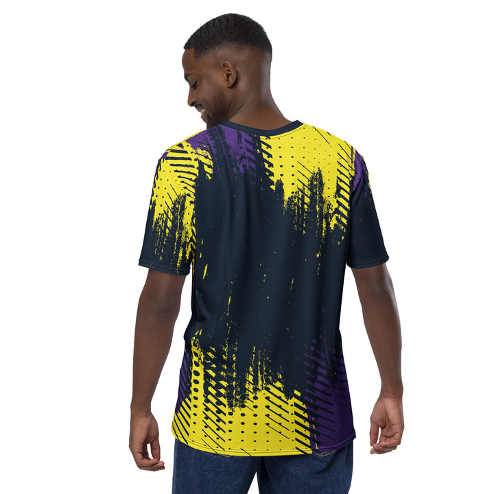 Premium Men's Jersey - Black-Yellow Wall