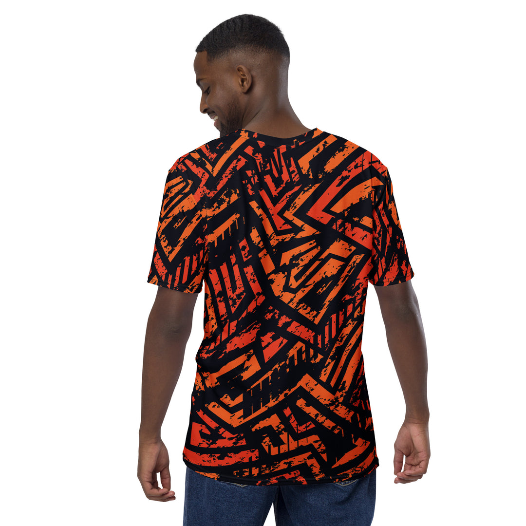 Premium Men's Jersey - Black-Orange Trend