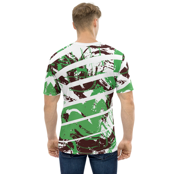 Premium Men's Jersey - Green-White Cut