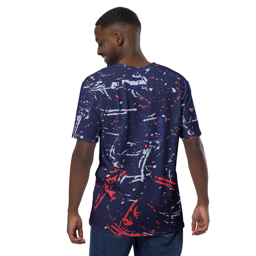 Premium Men's Jersey - Blue-Red Blizzard