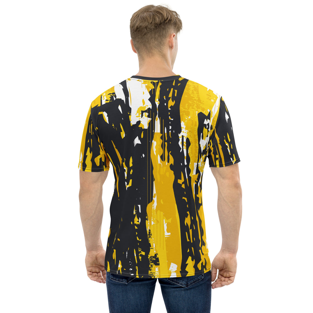 Premium Men's Jersey - Black-Yellow Pillar