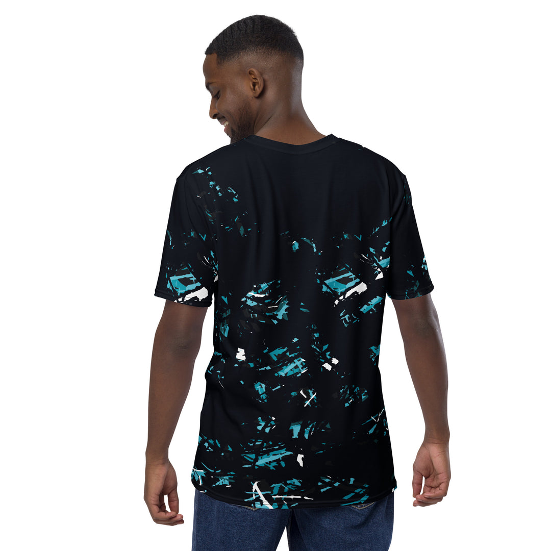 Premium Men's Jersey - Black-Turquoise Hidden