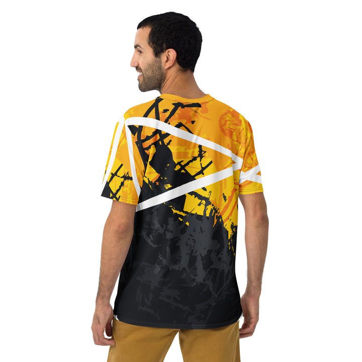 Premium Men's Jersey - Black-Yellow Halloween