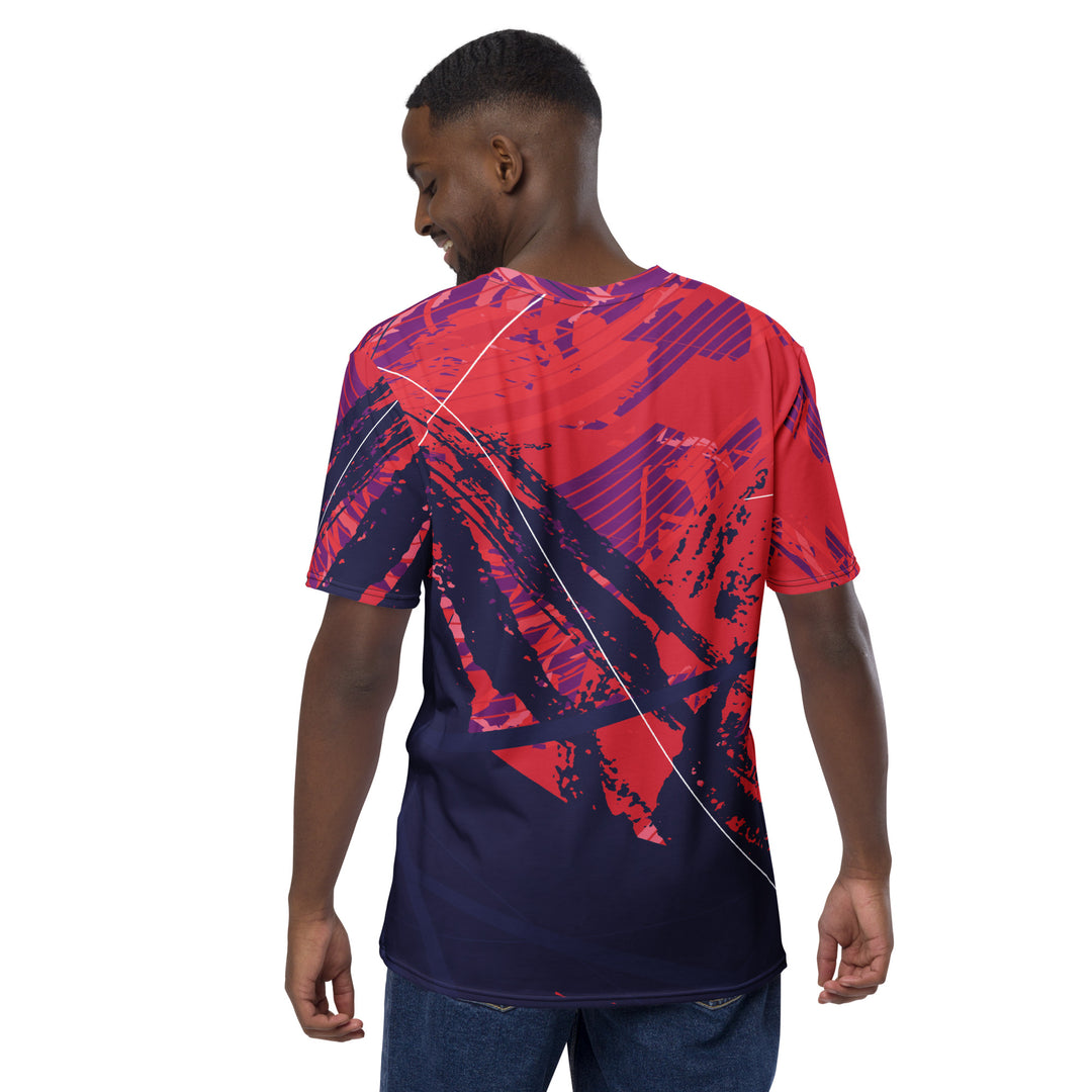 Premium Men's Jersey - Purple-Red Shield