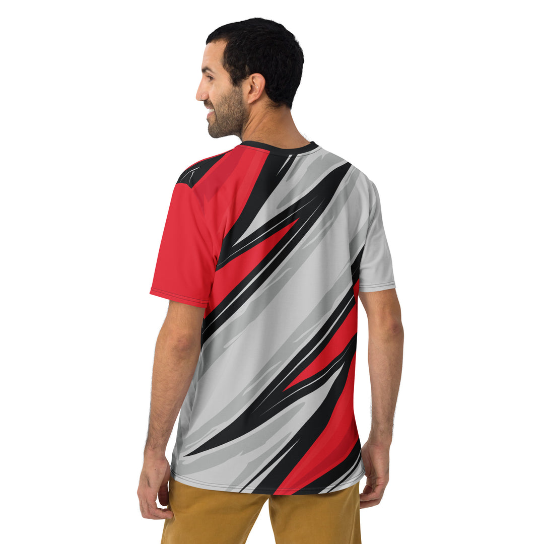 Premium Men's Jersey - Red-Grey Flash