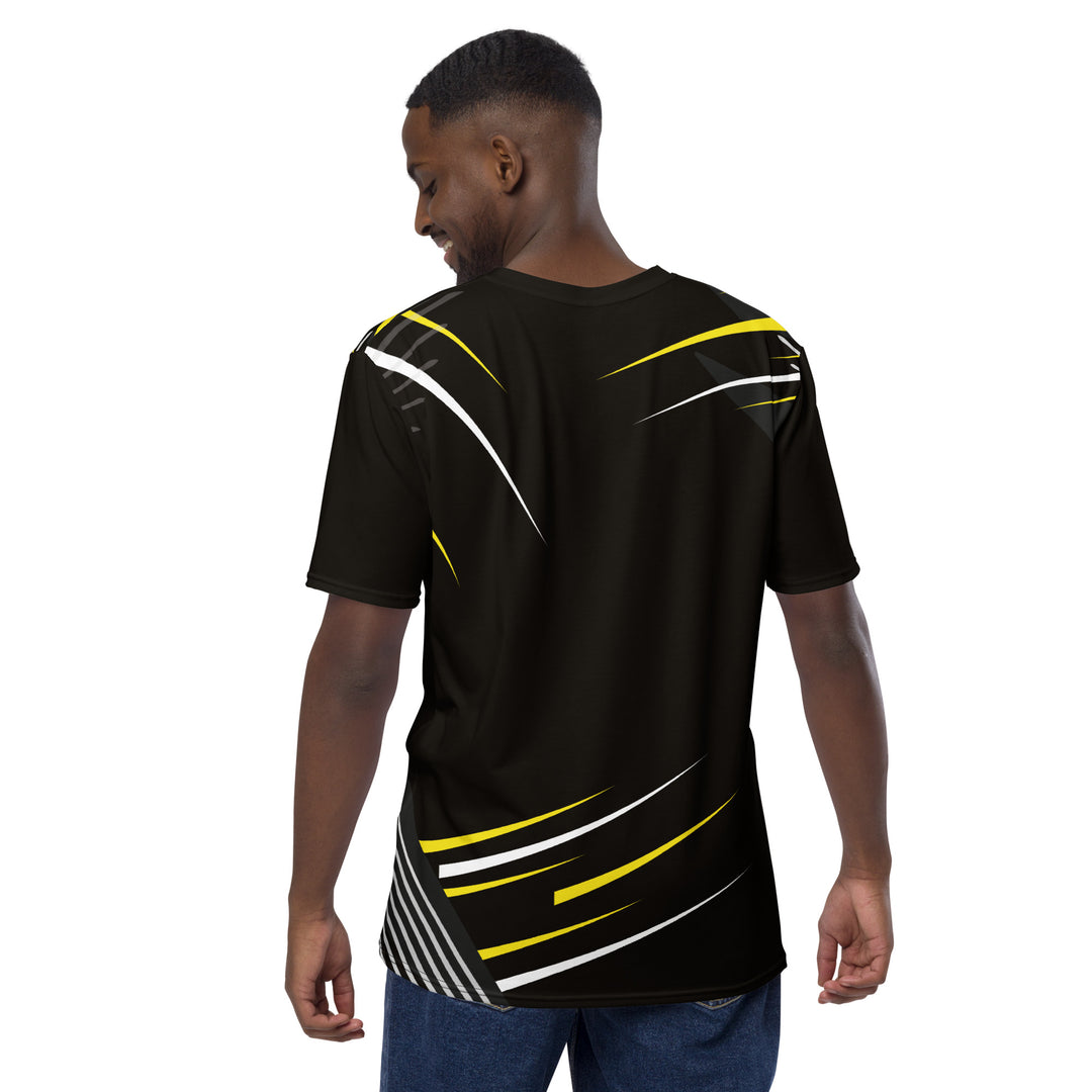 Premium Men's Jersey - Black-Yellow Pin