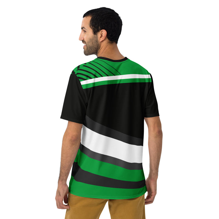 Premium Men's Jersey - Black-Green Blind