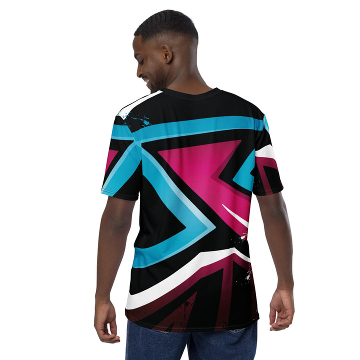 Premium Men's Jersey - Blue-Pink Star