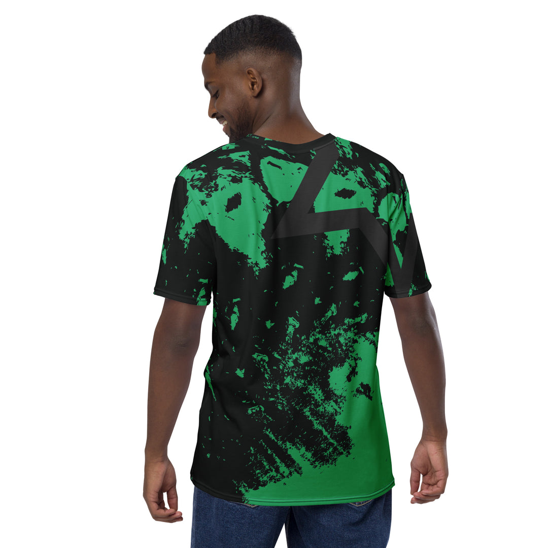 Premium Men's Jersey - Black-Green Scene