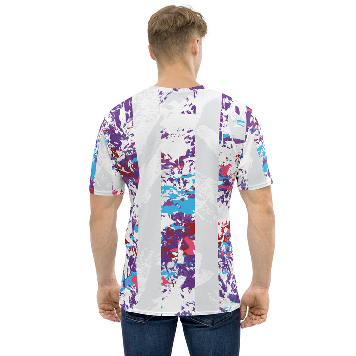 Premium Men's Jersey - White-Purple Bar