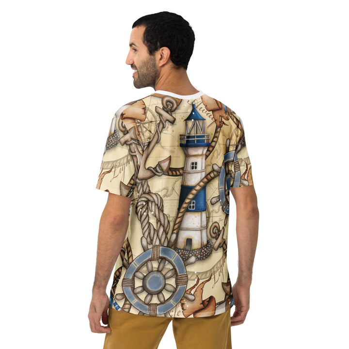 Premium Men's Jersey - Beige Lighthouse