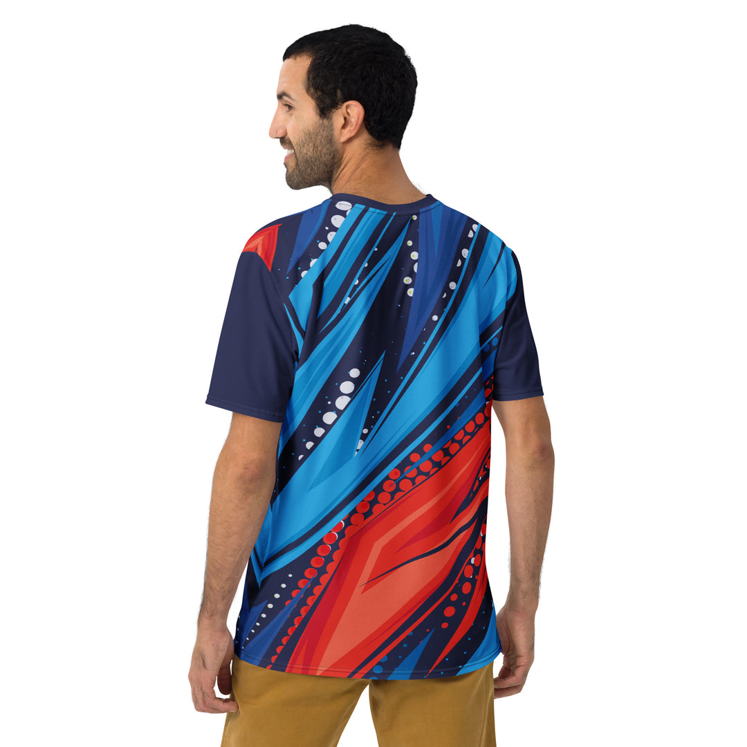 Premium Men's Jersey - Blue-Red Blade