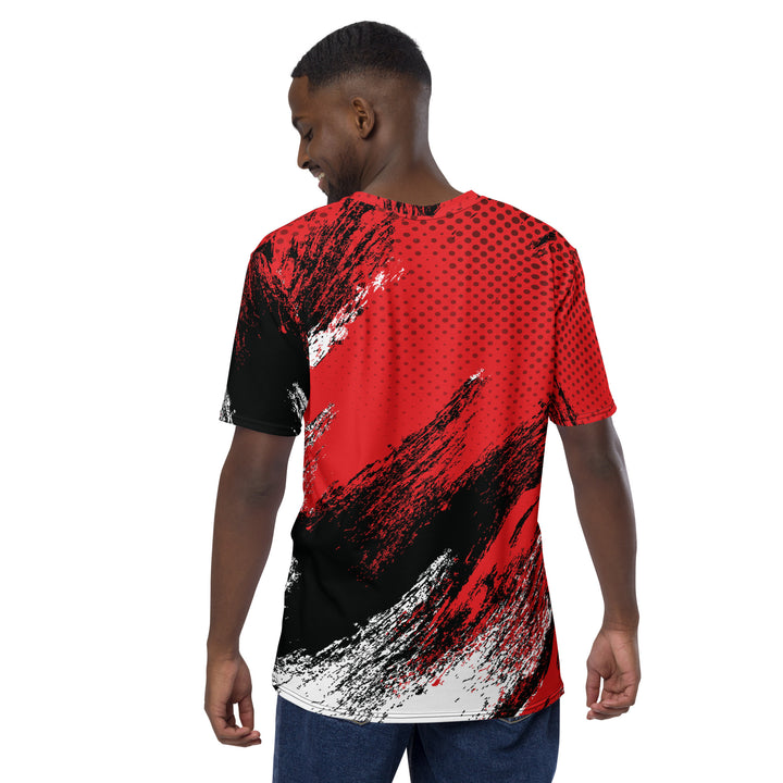 Premium Men's Jersey - Red-Black Brush