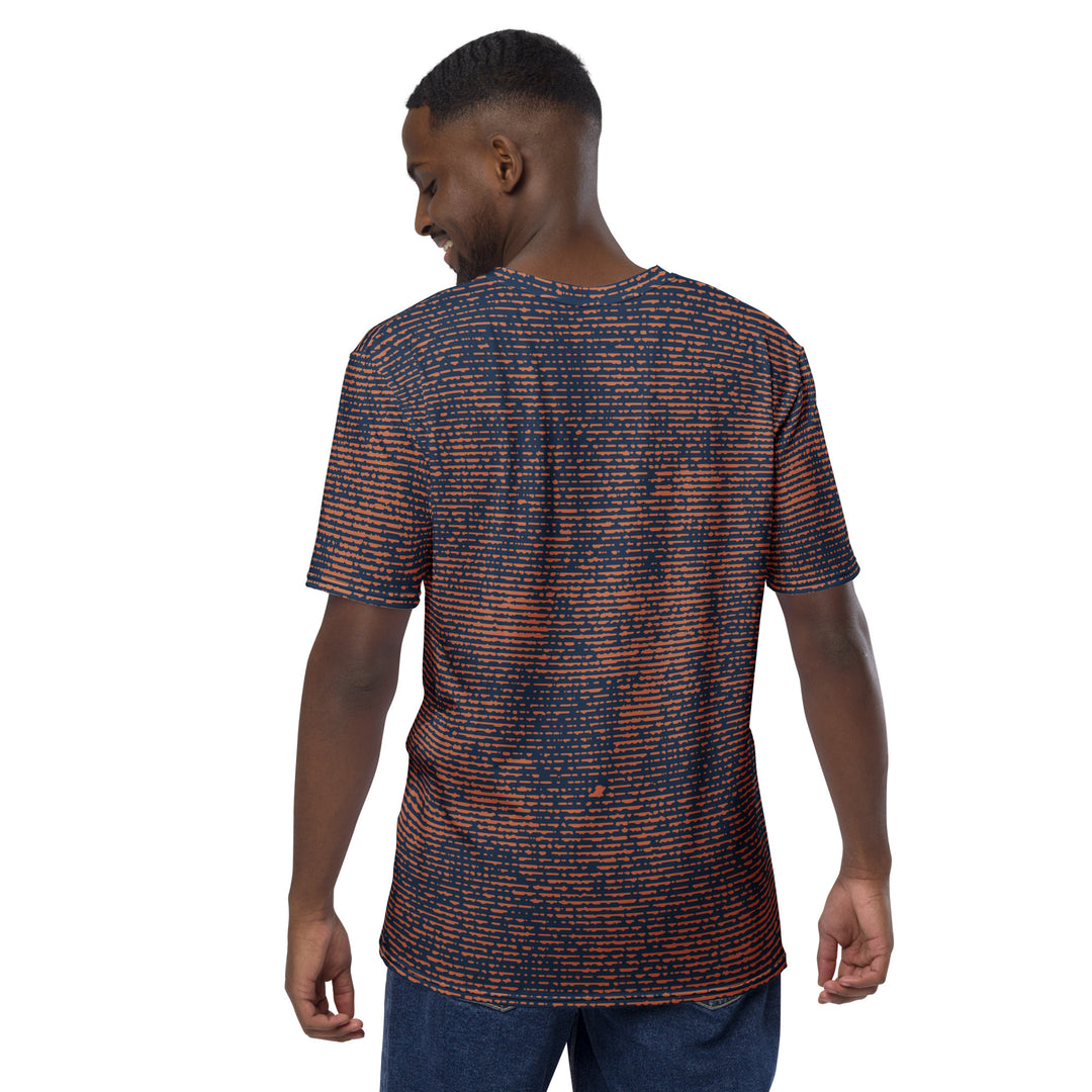 Premium Men's Jersey - Orange-Blue Flicker