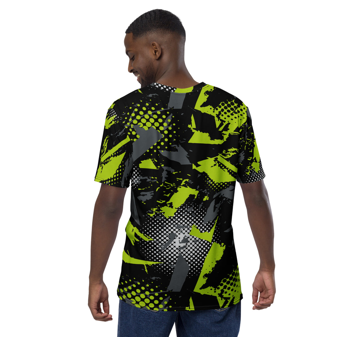 Premium Men's Jersey - Green-Black Stains