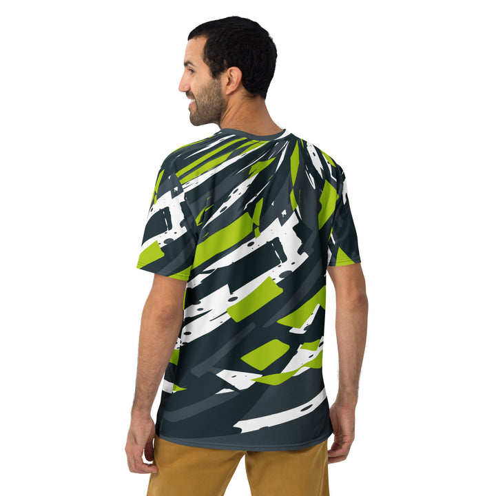 Premium Men's Jersey - Green-White Tornado