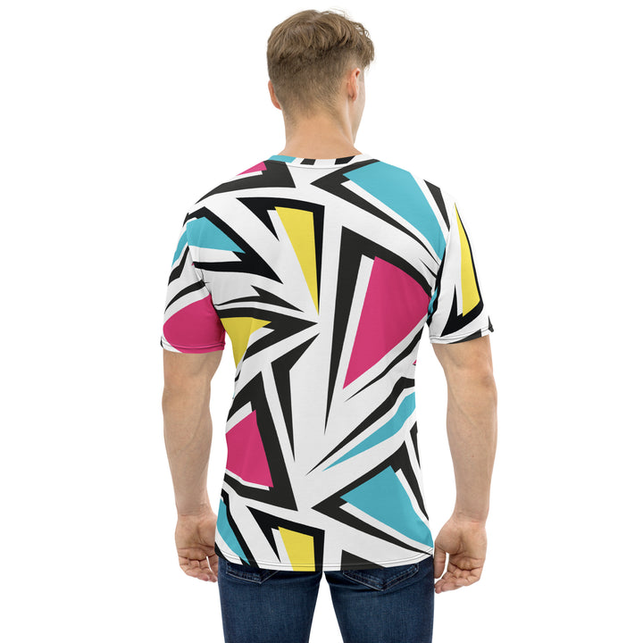 Premium Men's Jersey - White-Pink Tiles