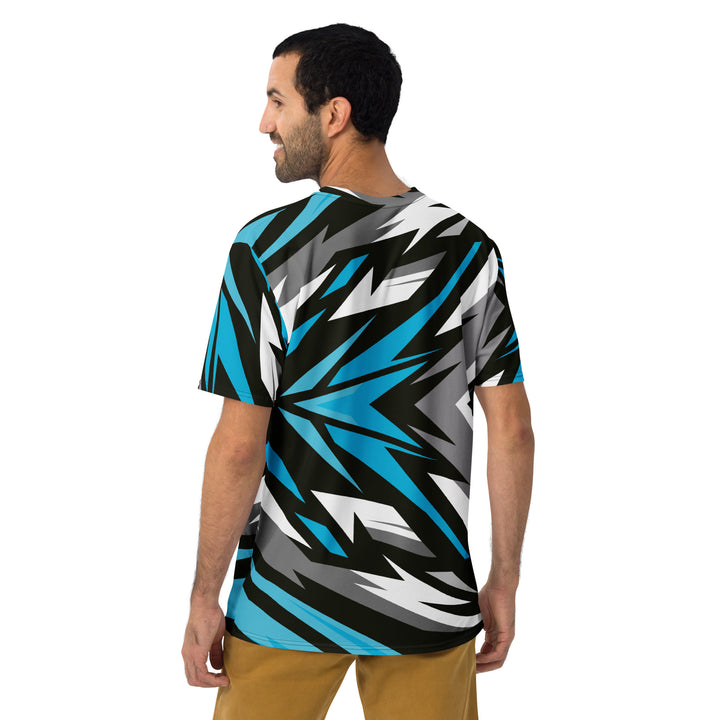 Premium Men's Jersey - Black-Turquoise Blast