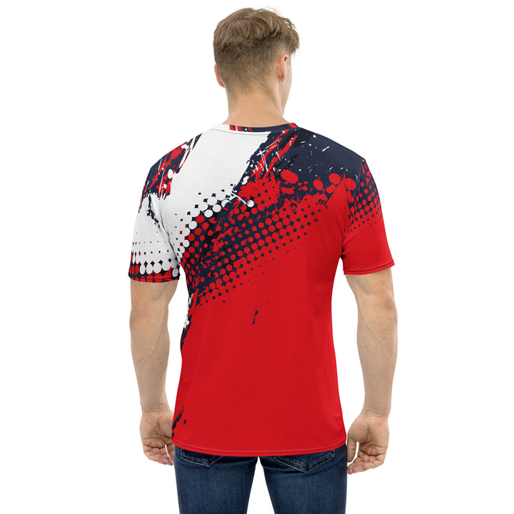 Premium Men's Jersey - Red-White Splash